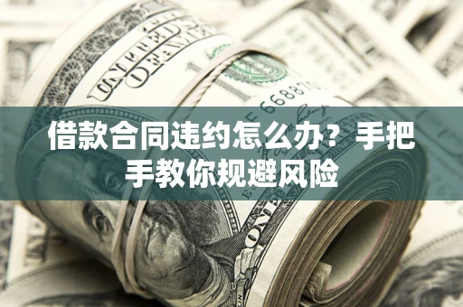 济南借款合同违约怎么办？手把手教你规避风险