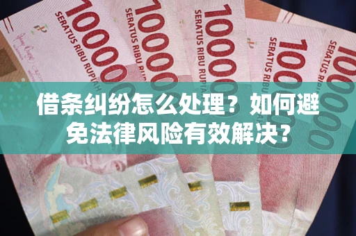 济南借条纠纷怎么处理？如何避免法律风险有效解决？