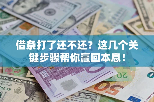 济南借条打了还不还？这几个关键步骤帮你赢回本息！