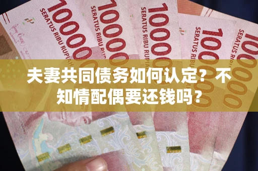 济南夫妻共同债务如何认定？不知情配偶要还钱吗？