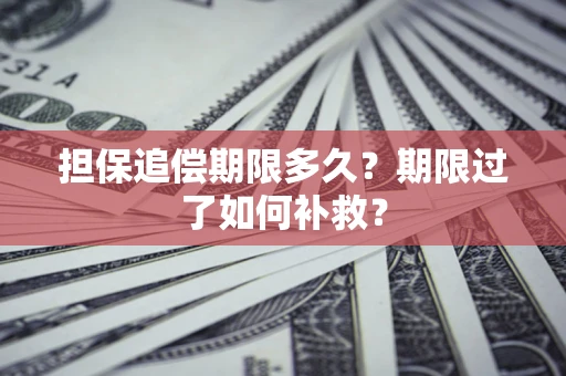 济南担保追偿期限多久？期限过了如何补救？