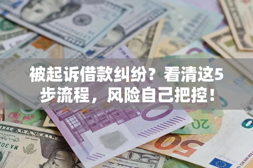 济南被起诉借款纠纷？看清这5步流程，风险自己把控！